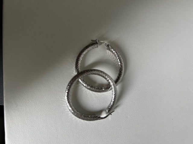 Sterling Hoop Earrings