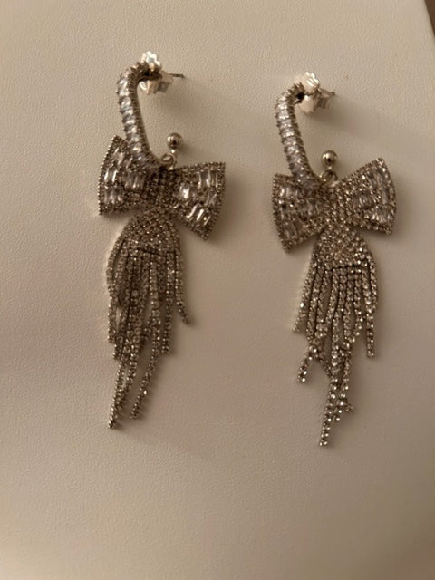 Sterling Dazzle Hanging Earrings