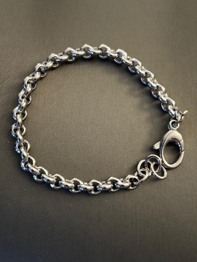 Sterling Classic Large Rolo Bracelet