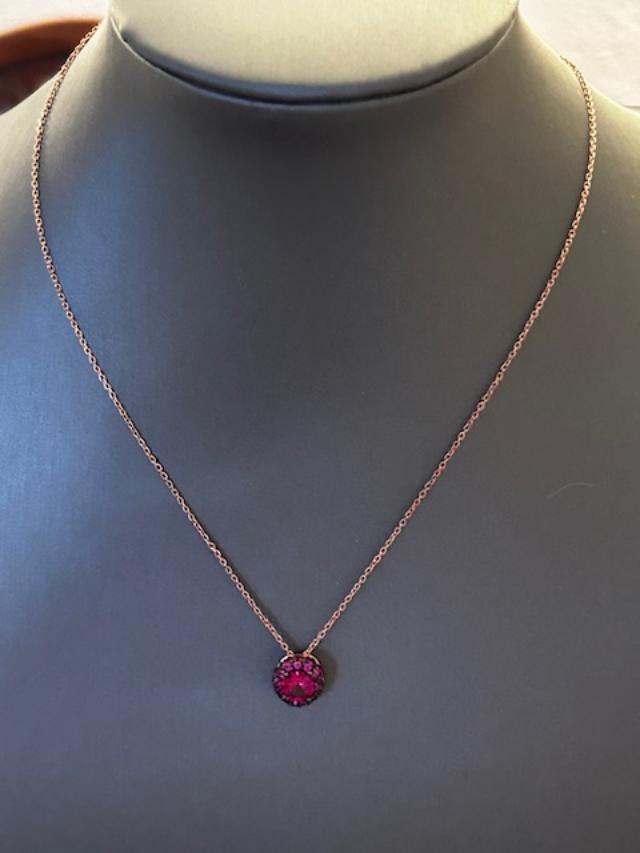 Rose Sterling Pendant Necklace