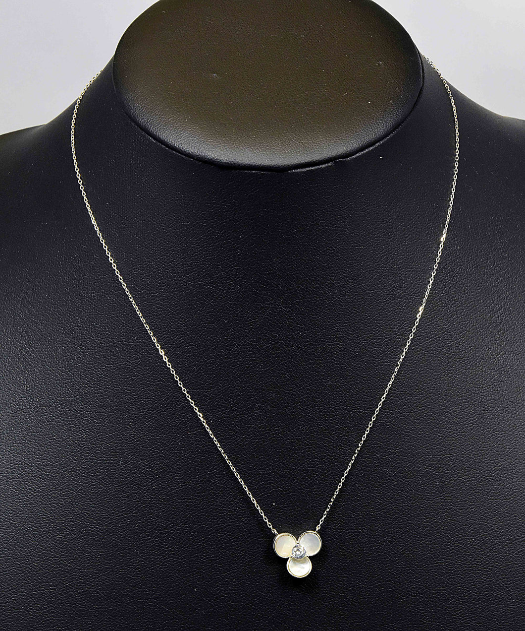 Sterling Mother-of-Pearl Pendant Necklace