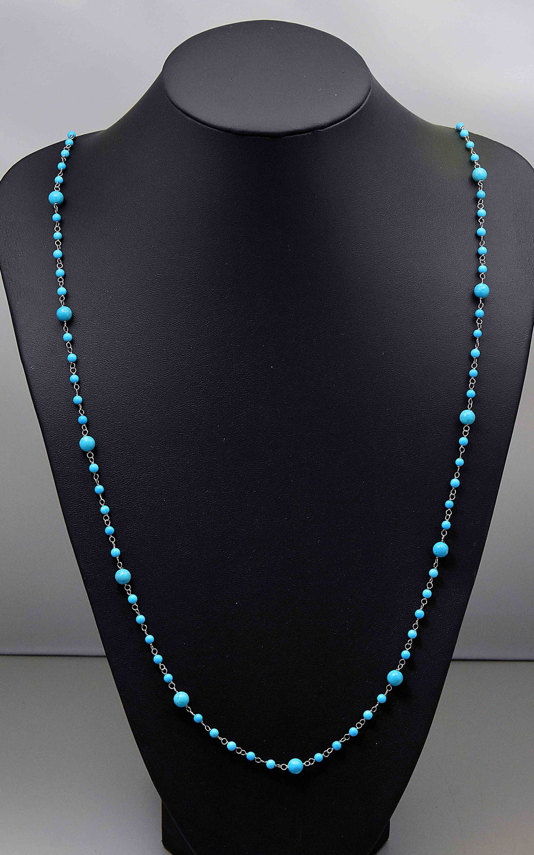 Turquoise Long Station Necklace