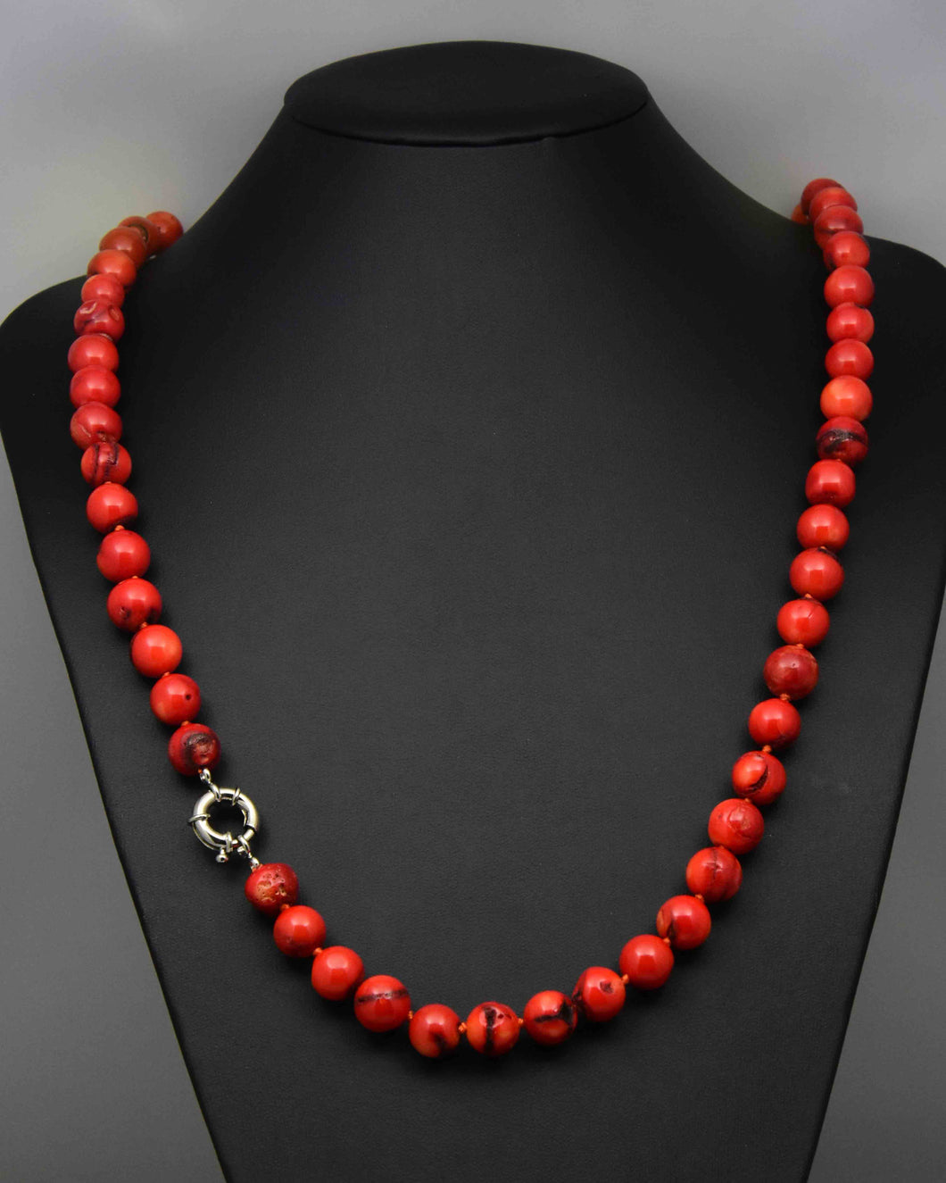 Coral Fire Red Necklace