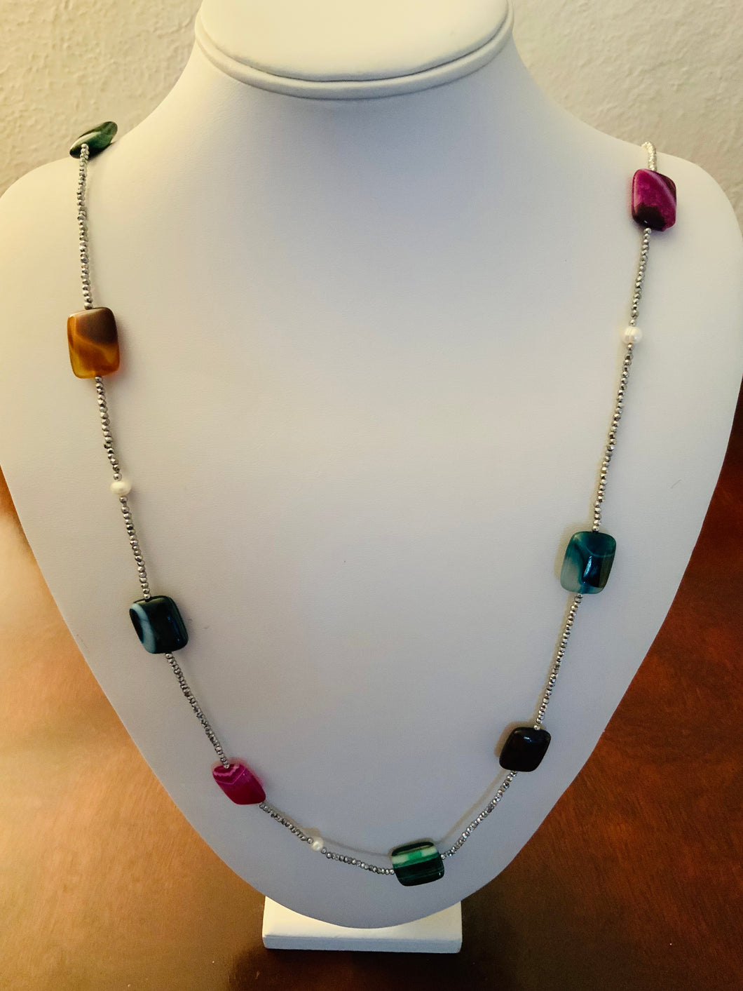 Pearl Quartz Multicolor Necklace
