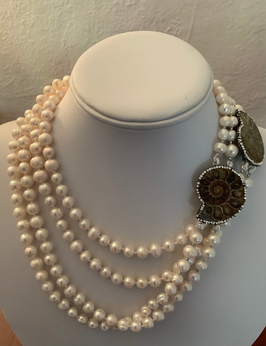 Pearl Statement Multi-strand Necklace