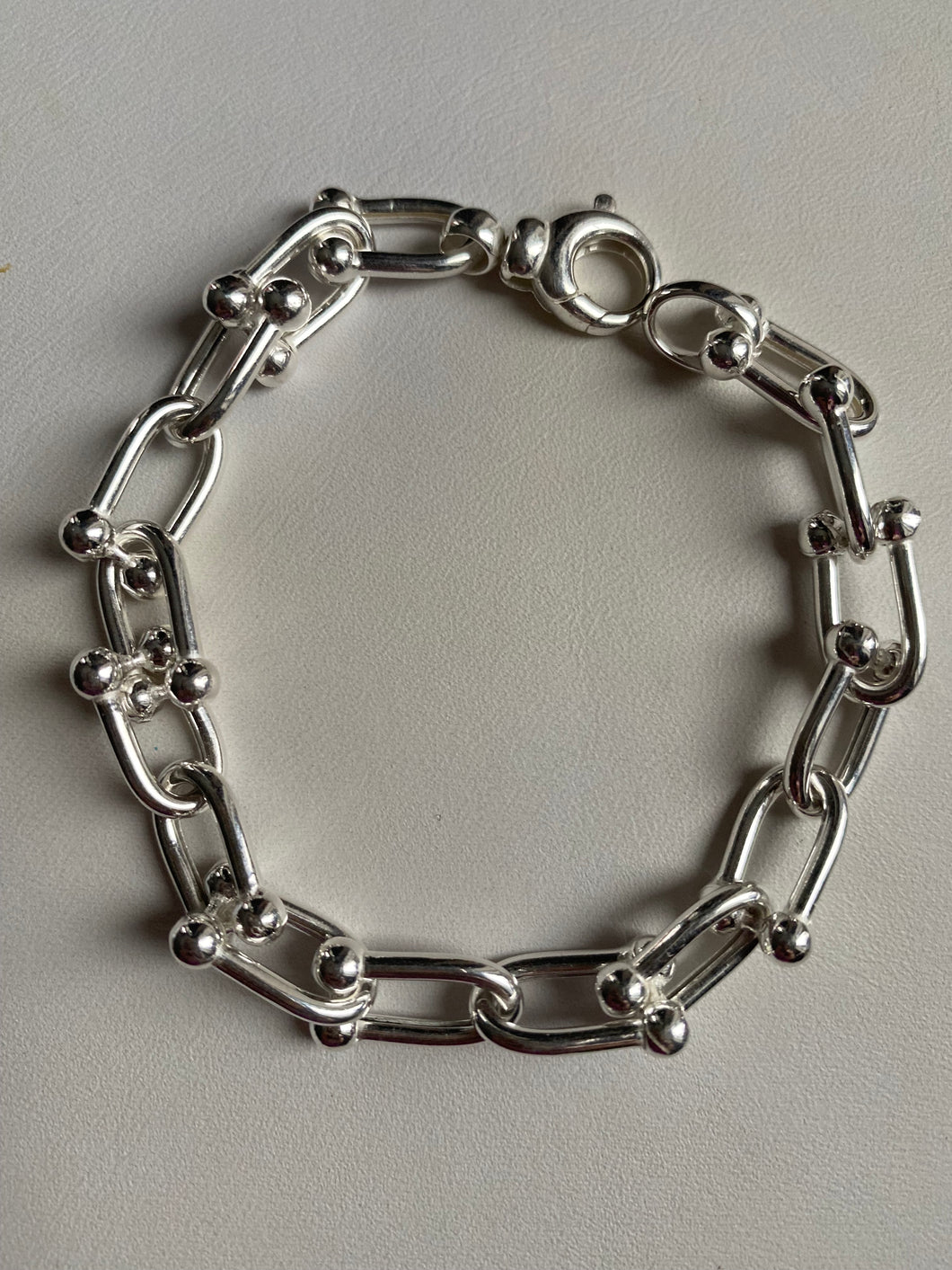 Sterling Classic Large Hardware Bracelet