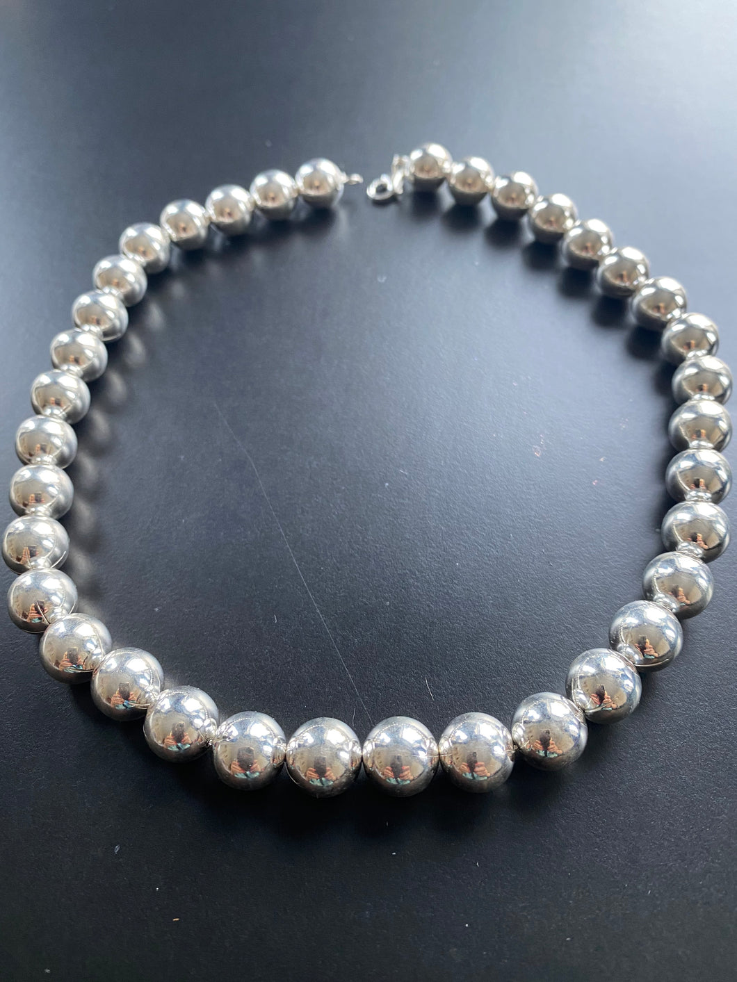 Sterling Classic Large Ball Necklace
