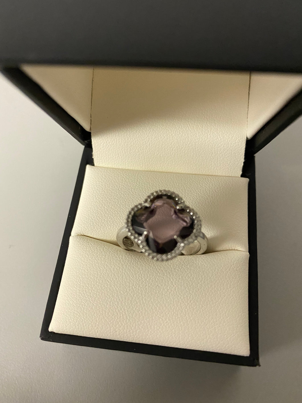 Sterling Classic Clover Ring (adjustable)