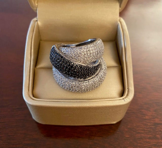 Sterling Dazzle Large Cocktail Ring