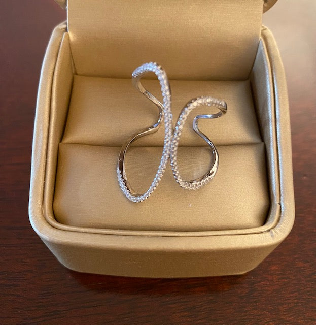 Sterling Dazzle Large Ring (adjustable)